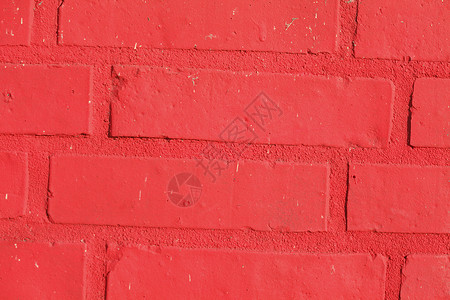 红漆砖墙积木红色模块建筑石头建筑学砖块石墙水泥背景图片