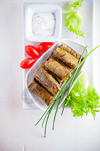多尔马德斯希腊美食新鲜高清图片