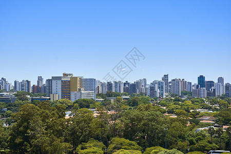 保利斯塔巴西圣保罗市Ibirapuera公园基础设施旅游风景绿色城市公园建筑学历史旅行建筑背景