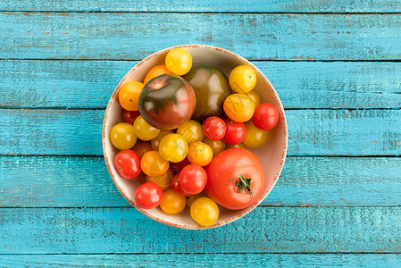 樱桃番茄蓝色番茄黄色的西红柿黑西红柿高清图片