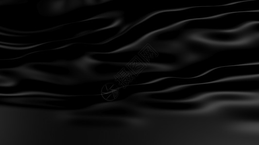 3D 插图抽象黑色背景抛光窗帘技术装饰品背景图片