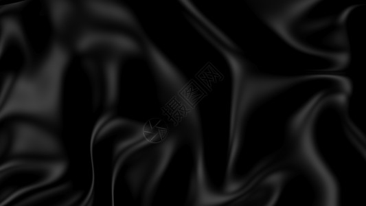 3D 插图抽象黑色背景技术抛光装饰品窗帘背景图片