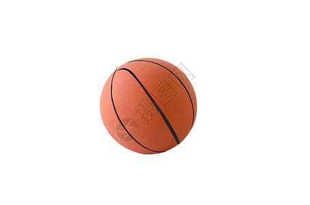 孤立的篮球皮革运动圆圈游戏乐趣橙子白色竞赛圆形篮子背景图片