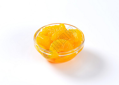 中日文橘子片段罐头玻璃柑桔食物水果罐装背景图片