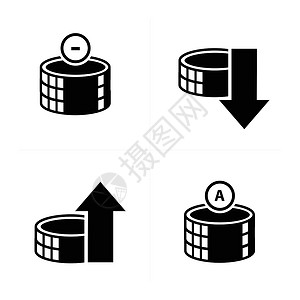 3d 堆硬币和气泡图标 se银行气球卡通片漫画货币经济现金资金购物思维背景图片