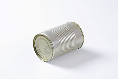 锡罐罐食品灰色包装金属空白圆柱背景图片