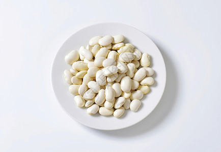 利马豆食品种子豆子豆类脉冲白豆盘子食物营养背景