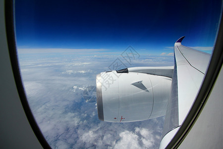 窗外飞机背景图片