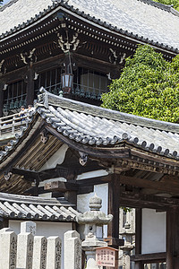 九进堂台阶的底部 进入东吉寺九津道堂旅游旅行游客多云楼梯地标寺庙水平大厅背景