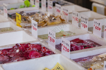 销售日本传统产品的日美传统产品化妆品食物零售蔬菜人行道情调店铺水果商品旅行背景图片