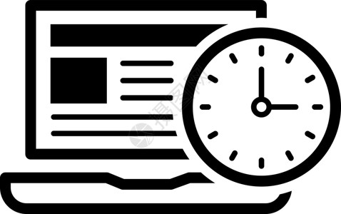 时间管理图标 经营理念 平面设计手表工作观念概念插图办公室经理时钟成功组织背景图片