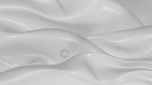 3D 插图抽象白色背景牛奶奶油酸奶糖果装饰品丝绸海浪技术抛光食物背景图片