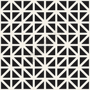 具有对称线格的几何民族背景 矢量抽象无缝模式民间马赛克打印几何学正方形黑色装饰包装插图艺术背景图片