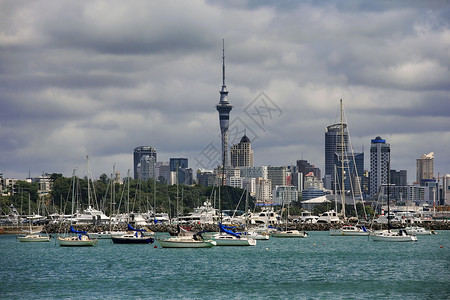 Waitemata 海港 奥克兰港视图高清图片