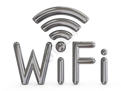 金属灰色 WiFi 标志 3互联网海浪波浪局域网按钮网络网站插图数据信号背景图片