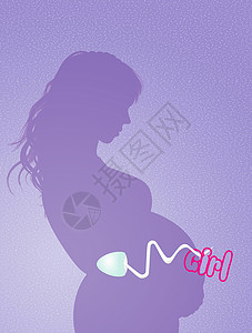怀孕的女婴妇女背景图片
