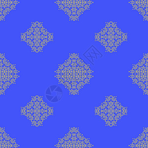 在蓝色的无缝纹理 设计元素奢华风格花瓣样本外貌织物花丝马赛克插图装饰背景图片