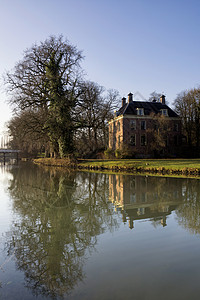 Bunnik附近的Rhijnauwen城堡高清图片