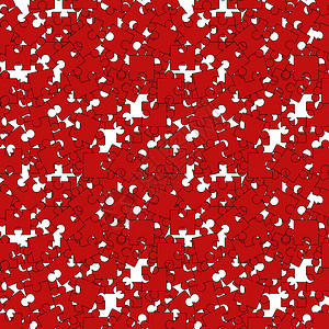 红色彩划图集 Jigsaw 模式背景图片