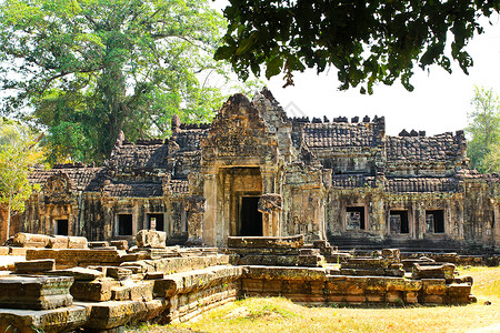 圣训柬埔寨的扫管笏高清图片