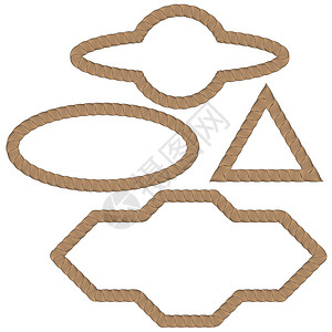 灯丝线条创意符号宏观框架缆绳节点航海工艺缠绕滚动装饰品电缆插画