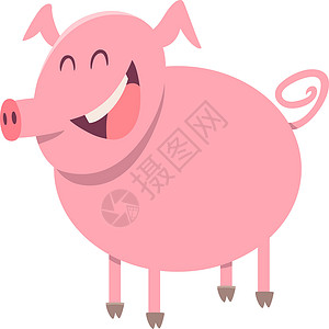 养猪场动物性格背景图片