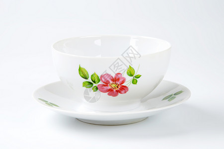 白茶杯 装饰花纹图案盘子手工白色制品花卉飞碟餐具陶瓷杯子背景图片