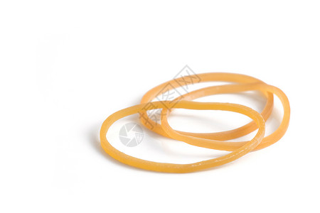 橡皮橡胶带环形圆圈灵活性宏观黄色白色橡皮筋圆形高清图片