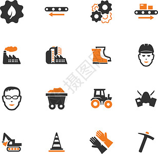 工业图标 se机器技术生产工具工厂制造业金属卡车建筑齿轮设计图片