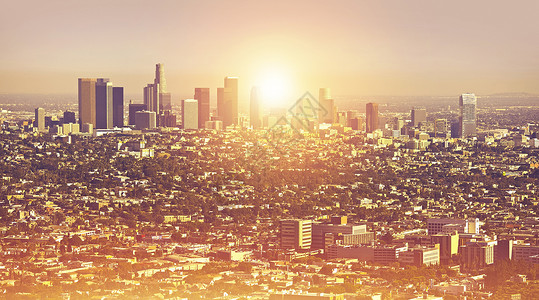洛杉矶夏季夏月背景图片