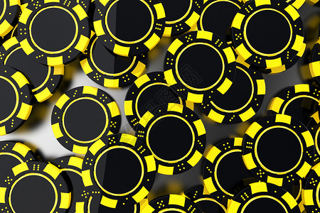 黄黑赌场芯片背景图片
