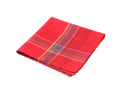 红色和蓝色的垫子纺织品棉布折叠织物餐垫餐巾纸背景图片