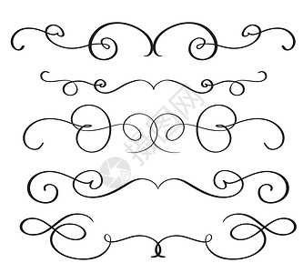 艺术书法蓬勃发展的复古装饰螺纹设计 矢量图 Eps1风格插图装饰品框架墙纸横幅符号叶子白色繁荣插画