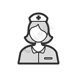 外科护理护士头像设计 vecto设计图片