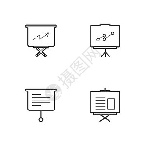 直线图标集( Line 图标集)背景图片