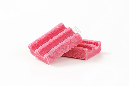 粉色咀嚼口香糖矩形食物糖果背景图片