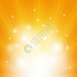 橙色背景与光束闪光太阳黄金矢量黄色射线太阳光线光线空间天空背景图片
