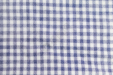 蓝方白色正方形棉布材料墙纸纺织品背景图片