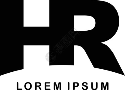 初始字母品牌标志模板标识公司白色黑色体重背景图片