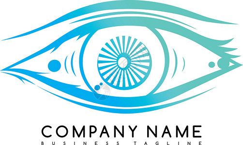 眼睛LOGO眼睛看看 logo 标识模板矢量 ar艺术想法品牌设计师运动插图黑色眉头身份蓝色插画
