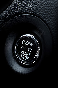 引擎启动按钮汽车黑色车辆塑料驾驶运输生命值技术电子合金背景图片