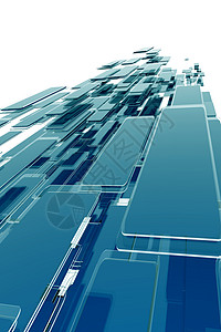 玻璃块背景插图控制板高科技面板透明度木板玻璃状蓝色背景图片
