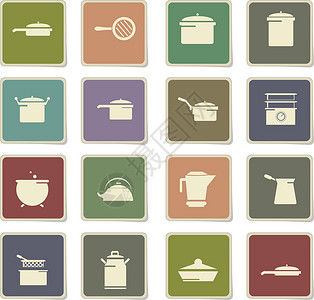 菜肴图标 se盘子食物菜单用餐托盘烹饪早餐圆圈空白压力锅背景图片