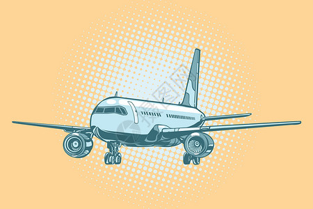 空速一架客机降落设计图片