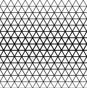 正方形网格几何现代无缝背景与三角形它制作图案窗饰褪色墙纸创造力网格装饰织物黑色风格白色插画
