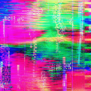 多彩故障抽象背景工艺流动噪音电脑墙纸技术电视失真海浪正方形背景图片