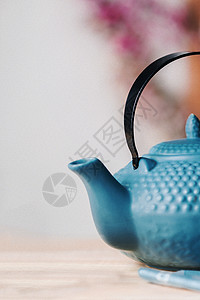 蓝色茶蓝色的佛教高清图片