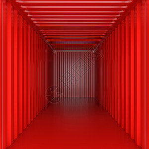 内部空货物视图仓库容器起重机商品船运盒子货物渲染商业配送背景图片