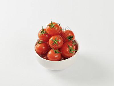 新鲜樱桃红番茄蔬菜红色食物生食红柿背景图片