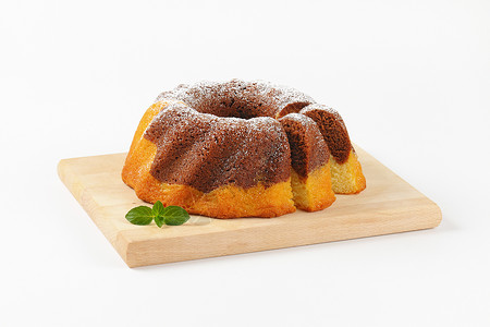大圆圆圆面包饼可可蛋糕香草早餐美食巧克力食物大理石甜点背景图片